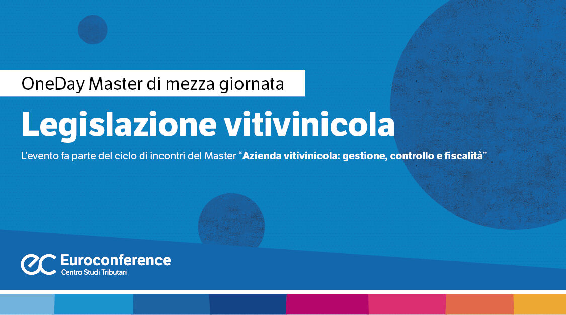 Immagine Legislazione vitivinicola | Euroconference